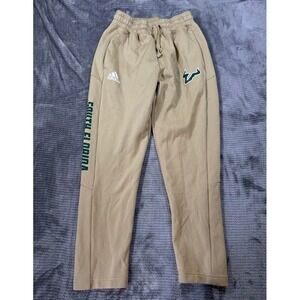 Adidas South Florida Bulls USF‎ NCAA Sweatpants Gold Joggers Womens M 26x26